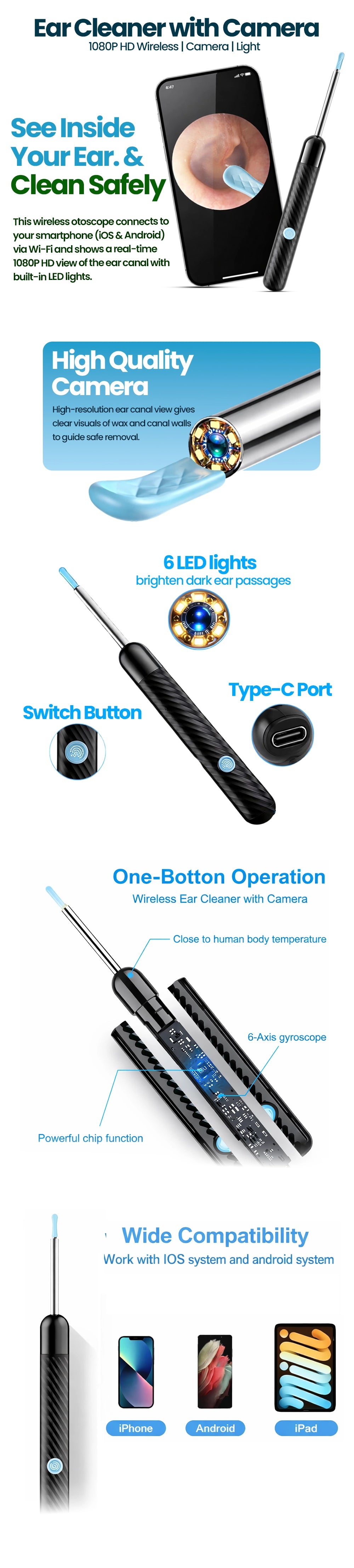 Ear Cleaning Tool with Camera